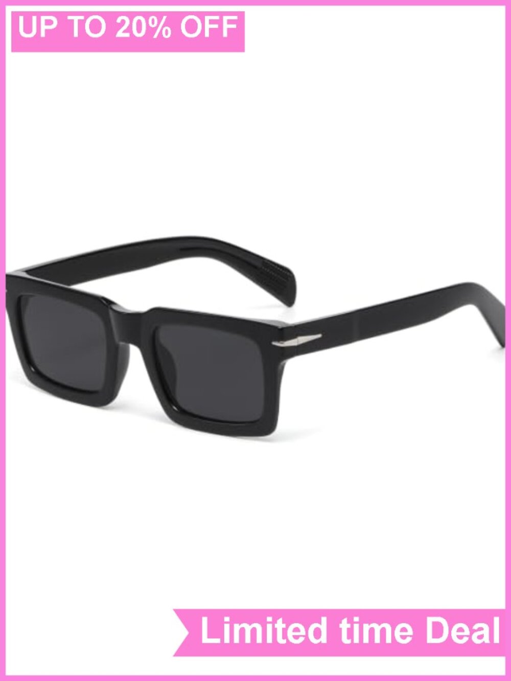 Square Frame Sunglasses UV400 Protection Men Women Fashion